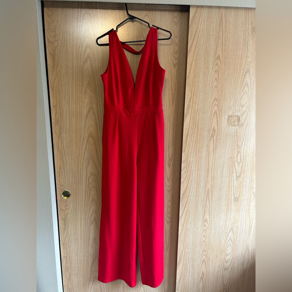 Red jumpsuit